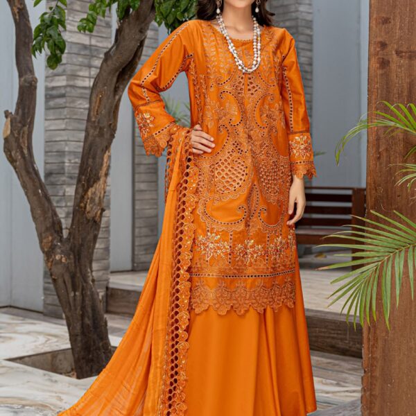 musturd|3pcs embrioded suit